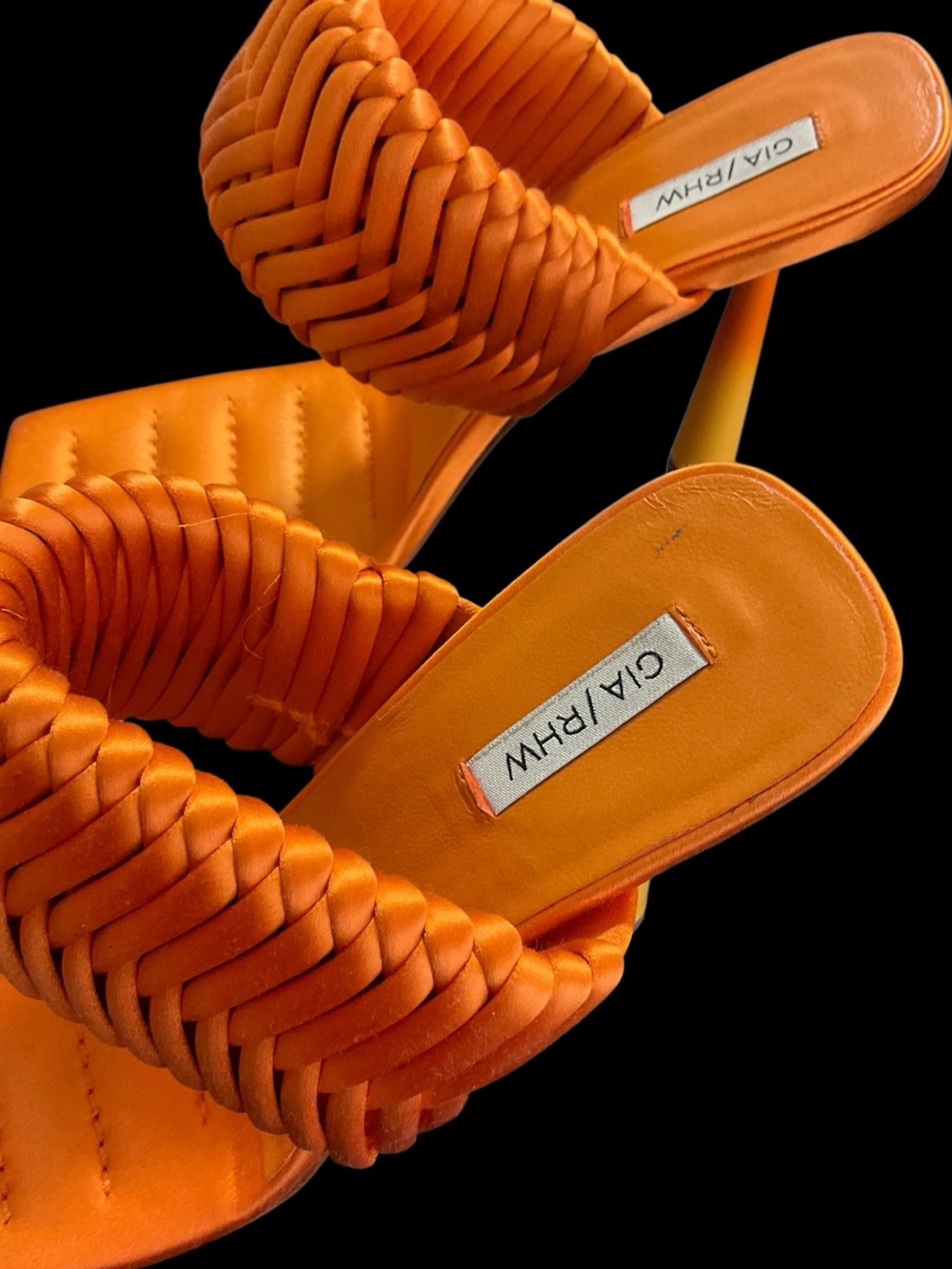 NWOT GIA BORGHINI RHW Rosie 1 Satin Sandals - Picture 9 of 15